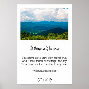 Poster Photos des Monts Blue Ridge et des Hameaux