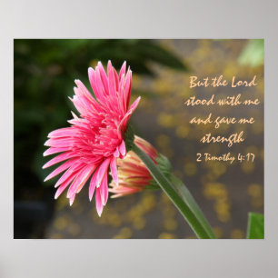 Poster Photos florales Verse sur la force de Dieu