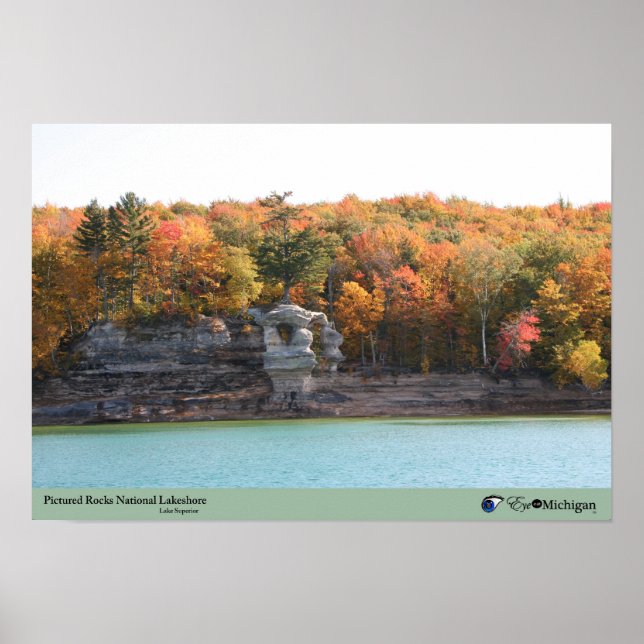 Poster Photos Rocks National Lakeshore (Devant)