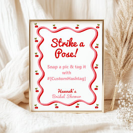 Poster Photothèque Retro Cherry Fête des mariées panneau