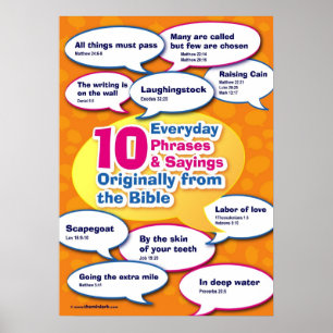 Poster Phrases bibliques quotidiennes 1