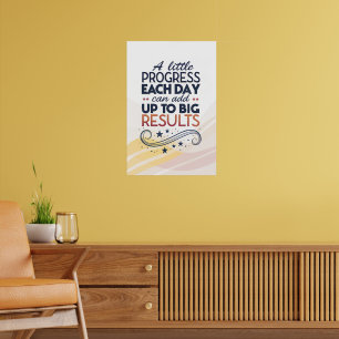 Poster phrases de motivation courtes, un léger progrès