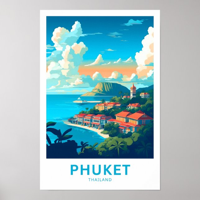 Poster Phuket Thaïlande Imprimer voyage (Devant)