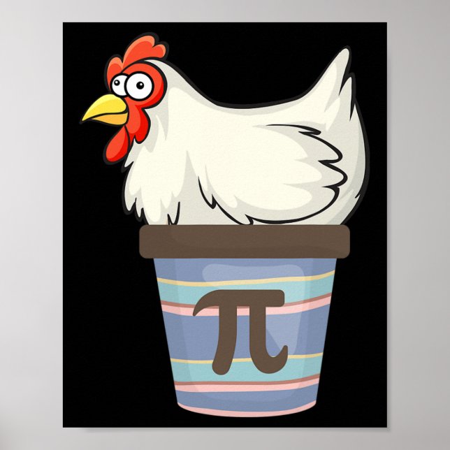 Poster Pi Day 2025 Math Lover Mathématiques Pot de poulet (Devant)