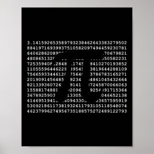 Poster Pi Day 3.14 Cool Funny Nerd Geek math