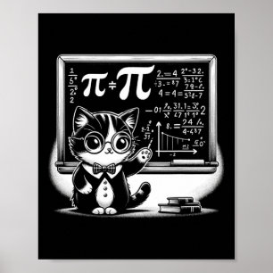 Poster Pi Day Chat Pour Garçons Enfants Hommes Femmes Ens