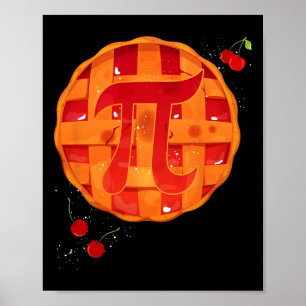 Poster Pi Day Cherry Pie Math Enseignant Funny Thanksgivi