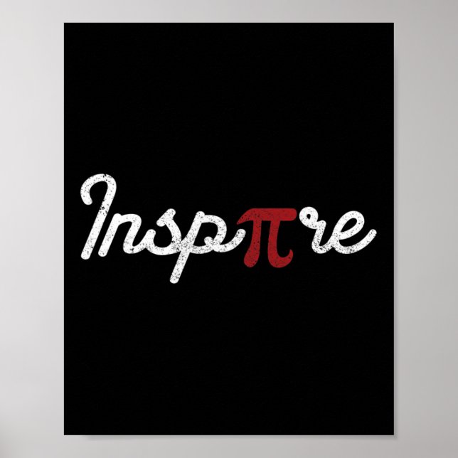 Poster Pi Day Funny Inspirer Étudiants Enseignants Geek N (Devant)