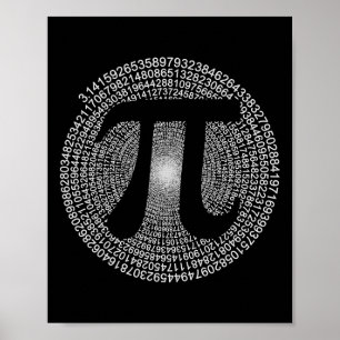 Poster Pi Day Geek de mathématiques Enseignant 3.14 Pi Da