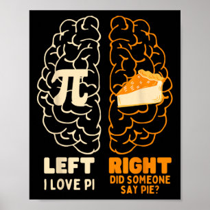 Poster Pi Day I Love Pie Math Lover Professeur Etudiant H