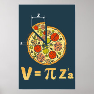 Poster Pi Day Math Class Teacher Pizza Gag