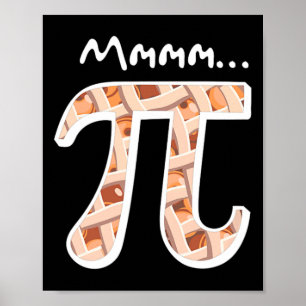 Poster Pi Day Mmm Pi Shirt Funny Mmmm Pi Sur Pie