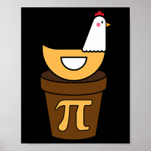 Poster Pi Day Pot Pie 3.14 Math Science Drôle Garçon