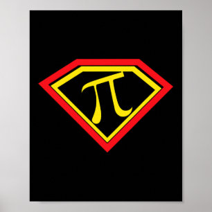 Poster Pi Day Superpi Pi Superhero Mathématiques enseigna