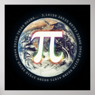 Poster Pi Day sur Terre Maths
