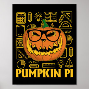 Poster Pi Day Tee Citrouille Pi Tee Pi Math Tee Citrouill