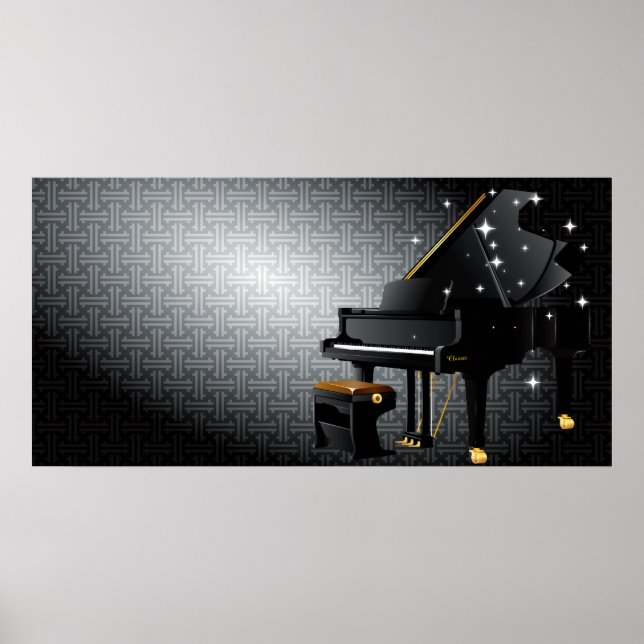 Poster Piano à queue (Devant)
