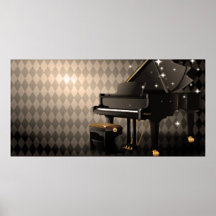 Poster Piano à queue