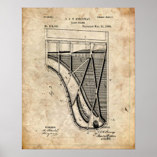 Poster Piano-brevet