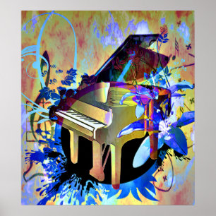 Poster Piano de Funky