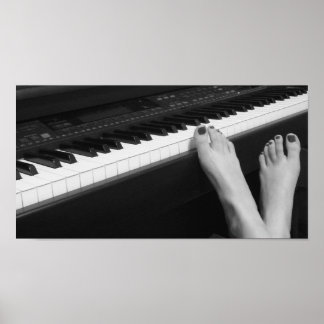 Poster Piano & Feet