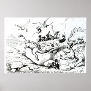 Poster Piaulements préhistoriques, 1894