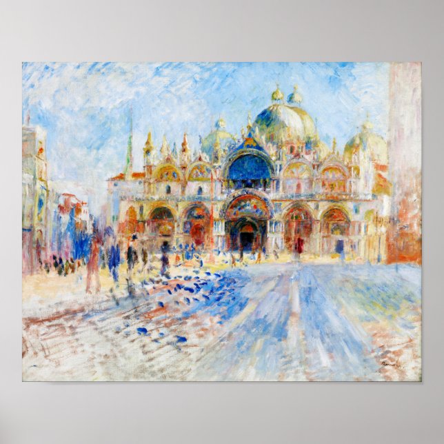 Poster Piazza San Marco, Renoir (Devant)