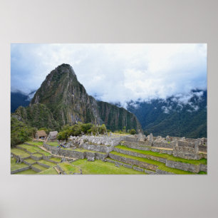 Poster Pic de Huayna Picchu à Machu Picchu, Pérou