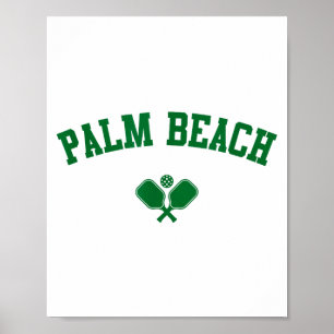 Poster pickleball de Palm Beach vert