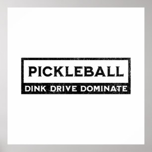 Poster Pickleball dire Vintage