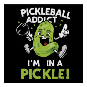 Poster Pickleball-drole
