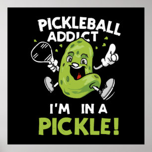 Poster Pickleball drôle