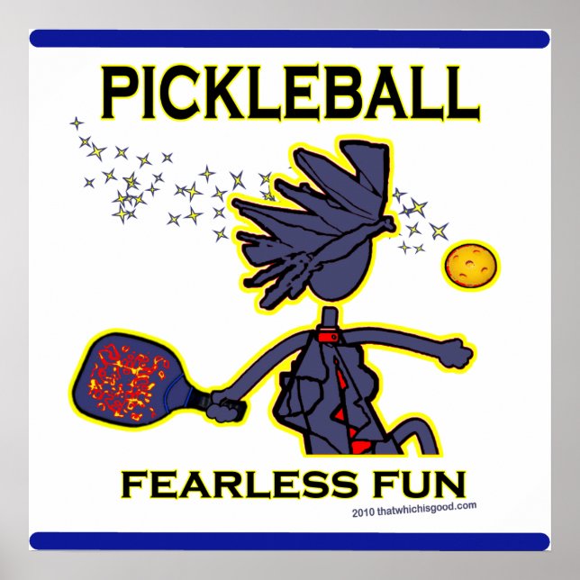Poster Pickleball Fearless (Devant)