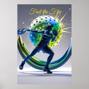 Poster Pickleball Power Smash - Énergie en mouvement