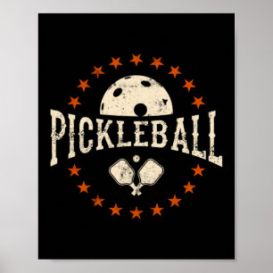 Poster Pickleball vintage