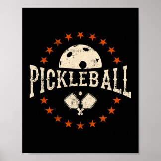 Poster Pickleball vintage