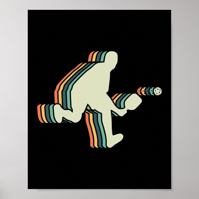Poster Pickleball vintage (Devant)