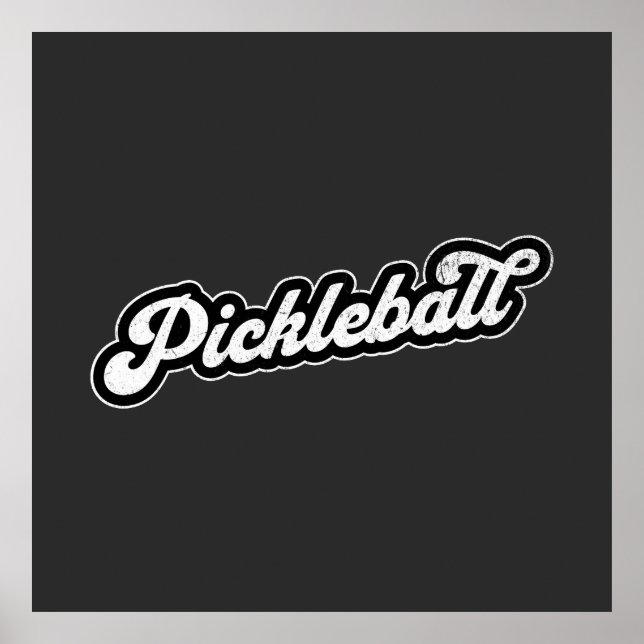 Poster Pickleball Vintage Retro (Devant)