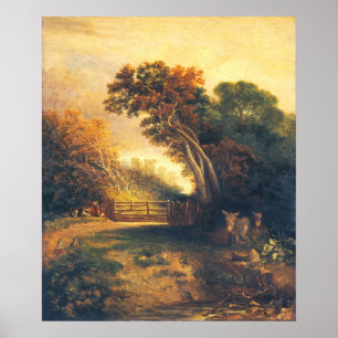 Poster Picnickers et ânes, Joseph Paul Fine Art