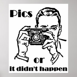 Poster Pics ou ça n'est pas arrivé Rétro