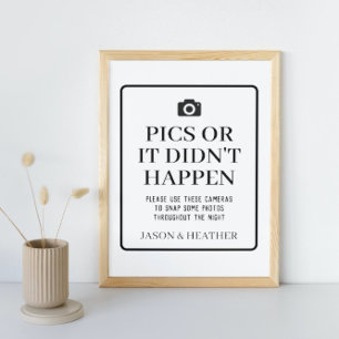 Poster Pics ou ça n'est pas arrivé Symbole Caméra jetable