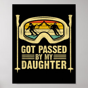Poster Pié par ma fille drôle de ski