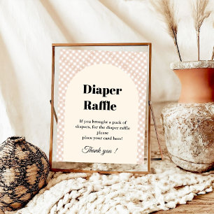 Poster Pie Thankgiving Diaper signe baby shower de tombol