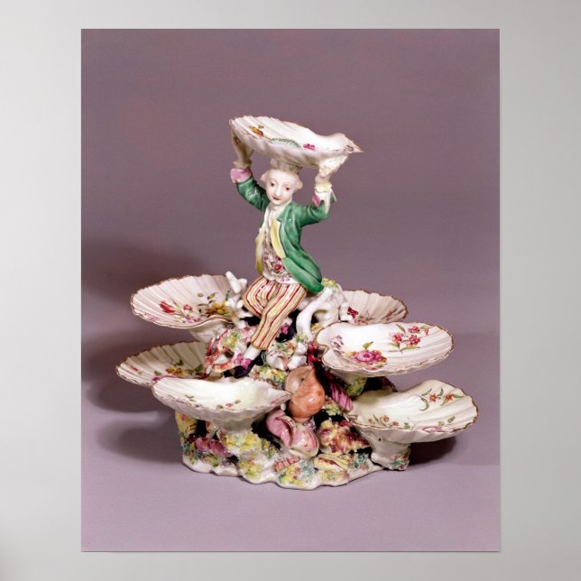 Poster Pièce centrale de la table Derby, 1760-65 (Devant)