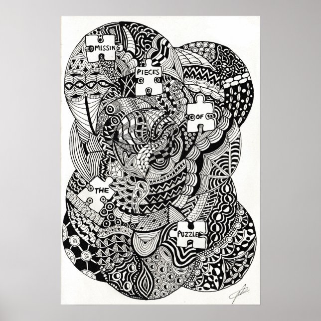 Poster Pièce manquante du puzzle (Devant)