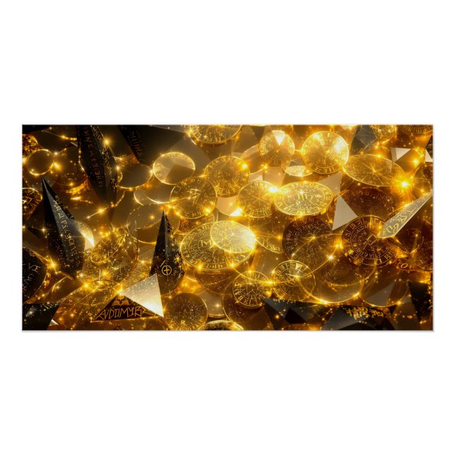 Poster Pièces de Rune d'or (Devant)