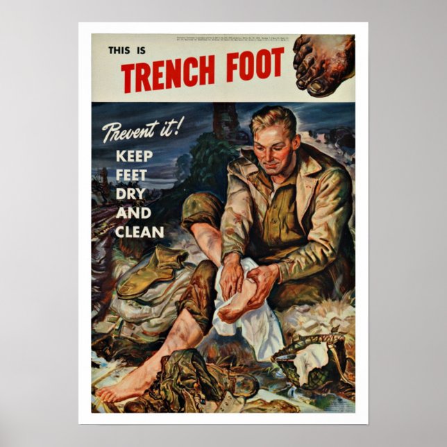 Poster Pied de tranchée 2ème guerre mondiale - Patriotism (Devant)