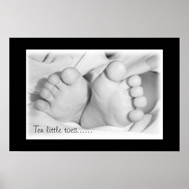 Poster Pieds bébé (Devant)