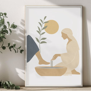 Poster Pieds de Jésus Laver