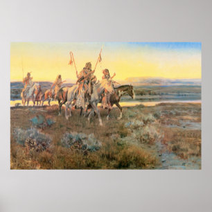 Poster Piegans, par Charles M. Russell